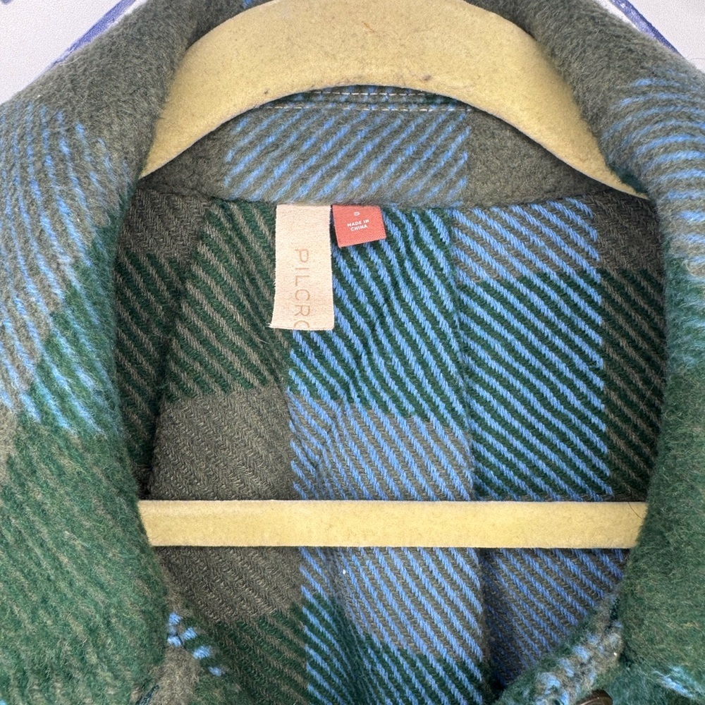 NWOT Anthropologie Pilcro Plaid Preppy boho Jacket Comfy Wool Blend Size Small - Picture 15 of 15